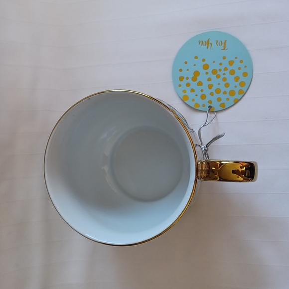 10 Strawberry Street Gold Oversized Tea Cup - Picture 3 of 7